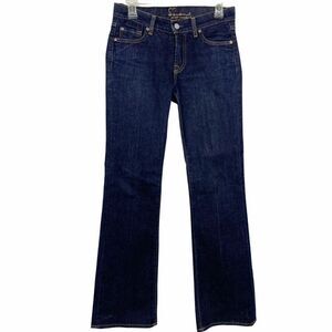 7FAM Classic Bootcut Dark Wash Jeans Low Rise 26
